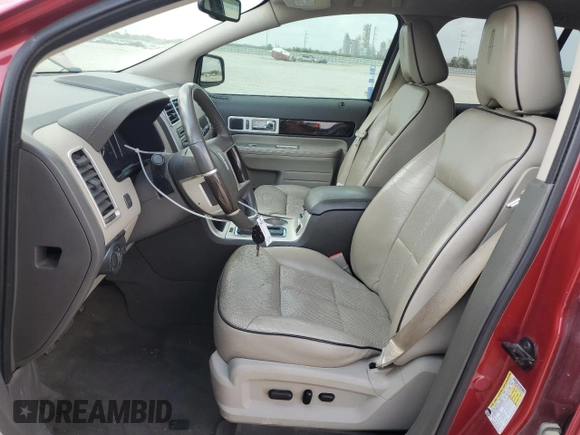 2009 Lincoln MKX with VIN 2LMDU68C69BJ07282, listed as a Copart auction lot 79162874 with 154,311 mi miles and Salvage Title. Bid and sale history available at DreamBid. Image 7.