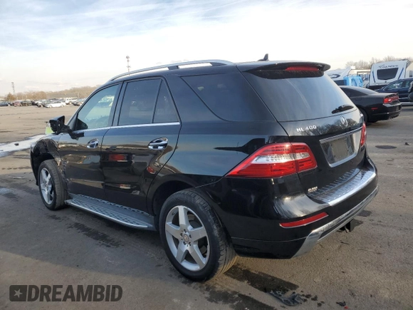 2015 Mercedes-Benz M 400 with VIN 4JGDA5GB5FA499282, listed as a Copart auction lot 42181905 with 102,426 mi miles and Salvage Title. Bid and sale history available at DreamBid. Image 2.