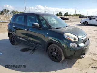 2015 FIAT 500L Urbana Trekking with VIN ZFBCFADHXFZ035105, listed as a Copart auction lot 81391264 with 79,737 mi miles and Salvage Title. Bid and sale history available at carsss.com. Image 4.