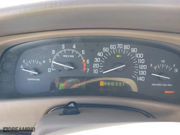 2000 Buick Park Avenue Ultra with VIN 1G4CU5219Y4205854, listed as a IAAI auction lot 41662383 with 211,249 mi miles. Bid and sale history available at carsss.com. Image 7.