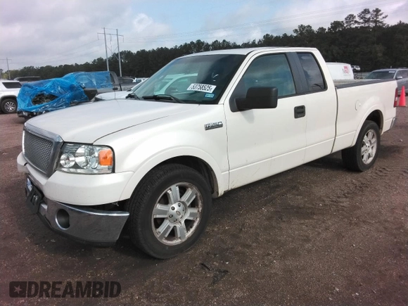 2007 Ford F-150 XL with VIN 1FTPX12V97FB61432, listed as a Copart auction lot 53758525 with 285,278 mi miles and Salvage title. Bid and sale history available at DreamBid. Image 1.