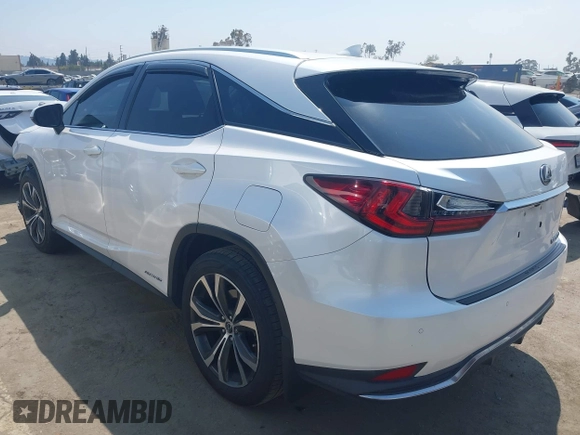 2020 Lexus RX 450h z VIN 2T2HGMDA4LC050687, wystawiony jako IAAI lot #42171004 z przebiegiem 85 936 mil mil oraz . Historia ofert i sprzedaży dostępna na DreamBid. Obrazek 3.