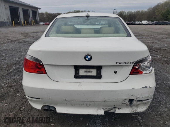 2007 BMW 5 Series 525i with VIN WBANE53507CY04476, listed as a Copart auction lot 51650105 with Not Provided miles and Salvage Title. Bid and sale history available at carsss.com. Image 6.