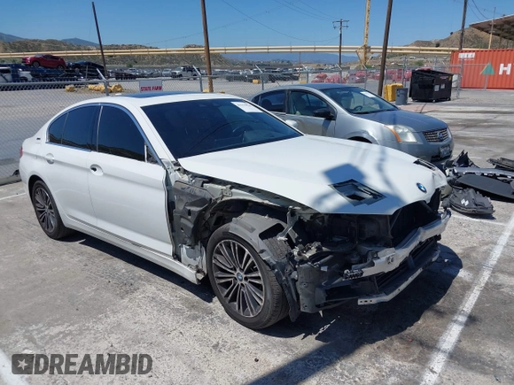 2019 BMW 5 Series 530e with VIN WBAJA9C53KB391999, listed as a IAAI auction lot 42311824 with 79,196 mi miles and . Bid and sale history available at DreamBid. Image 1.