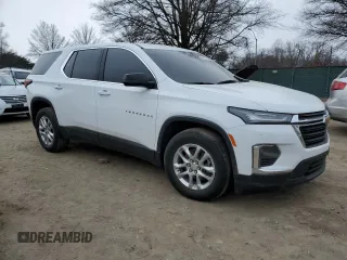 2022 Chevrolet Traverse LS with VIN 1GNEVFKW3NJ194785, listed as a Copart auction lot 89382785 with 30,809 mi miles and Salvage Title. Bid and sale history available at carsss.com. Image 4.