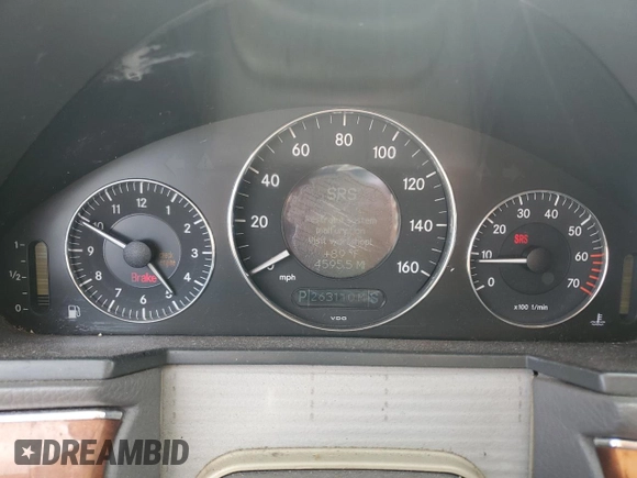 2003 Mercedes-Benz E-Class 3.2L with VIN WDBUF65JX3A387626, listed as a Copart auction lot 78248764 with 263,110 mi miles and Salvage Title. Bid and sale history available at carsss.com. Image 9.