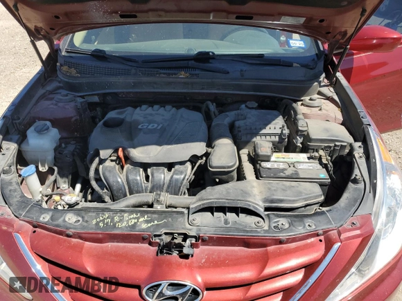 2013 Hyundai Sonata GLS with VIN 5NPEB4AC9DH586755, listed as a Copart auction lot 53889985 with 125,943 mi miles and Salvage Title. Bid and sale history available at carsss.com. Image 11.