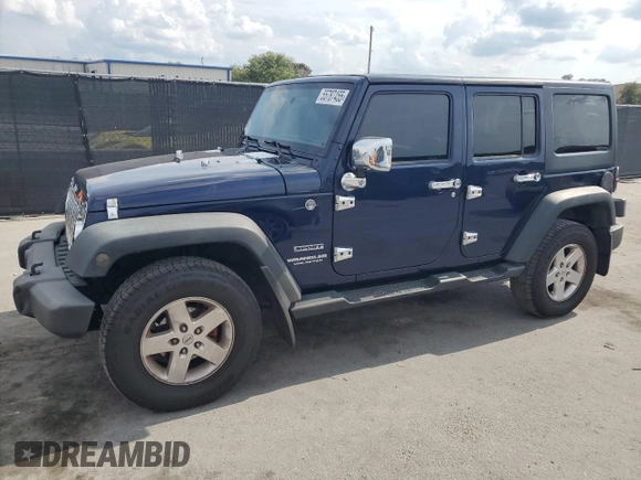 2013 Jeep Wrangler Unlimited Sport z VIN 1C4BJWDG7DL509796, wystawiony jako Copart lot #55787455 z przebiegiem 178 907 mil mil oraz Nie do naprawy • Non repairable. Historia ofert i sprzedaży dostępna na DreamBid. Obrazek 1.