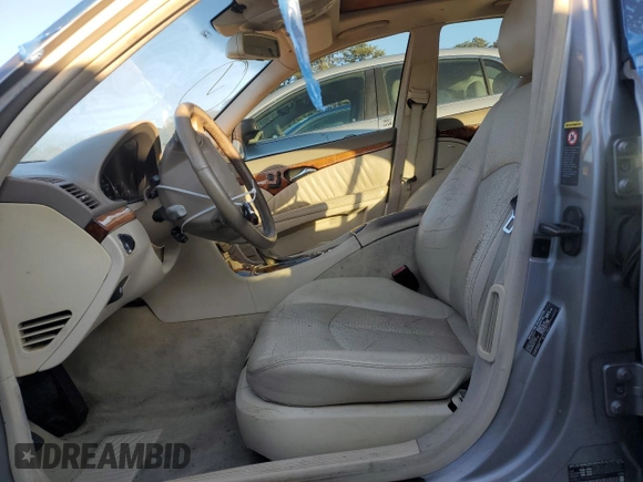 2004 Mercedes-Benz E-Class 5.0L with VIN WDBUF70J44A406041, listed as a Copart auction lot 80153574 with 0 mi miles and Salvage Title. Bid and sale history available at carsss.com. Image 7.