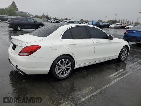 2016 Mercedes-Benz C 300 Luxury with VIN 55SWF4KB5GU109093, listed as a Copart auction lot 48825165 with 78,322 mi miles and Salvage Title. Bid and sale history available at carsss.com. Image 3.