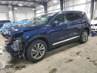 2019 Hyundai Santa Fe SEL z VIN 5NMS3CAD4KH076391, wystawiony jako Copart lot #53185365 z przebiegiem 85 517 mil mil oraz Szkoda całkowita • Salvage title. Historia ofert i sprzedaży dostępna na DreamBid. Obrazek 1.