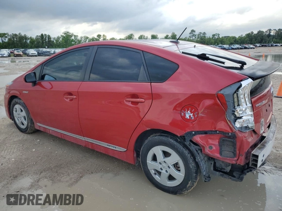 2011 Toyota Prius I with VIN JTDKN3DU8B5351267, listed as a Copart auction lot 54181185 with 126,289 mi miles and Salvage Title. Bid and sale history available at carsss.com. Image 2.