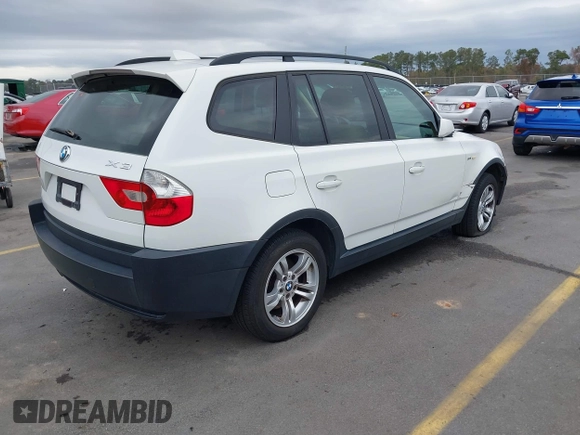 2004 BMW X3 3.0i with VIN WBXPA93484WC30585, listed as a IAAI auction lot 41034823 with 114,676 mi miles. Bid and sale history available at carsss.com. Image 4.