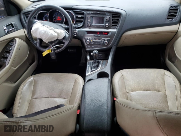 2013 Kia Optima EX with VIN 5XXGN4A78DG107255, listed as a Copart auction lot 61015475 with 168,006 mi miles and Salvage title. Bid and sale history available at DreamBid. Image 8.