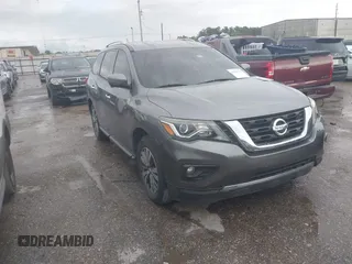 2018 Nissan Pathfinder SL z VIN 5N1DR2MNXJC629608, wystawiony jako IAAI lot #41891114 z przebiegiem Nie podano mil oraz . Historia ofert i sprzedaży dostępna na DreamBid. Obrazek 1.