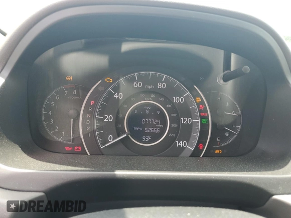 2013 Honda CR-V EX-L с VIN 5J6RM4H71DL027954, выставлен на аукционе Copart как лот 63988045 с пробегом 77 724 миль миль и Списание • Salvage title. История ставок и продаж доступна на DreamBid. Изображение 9.