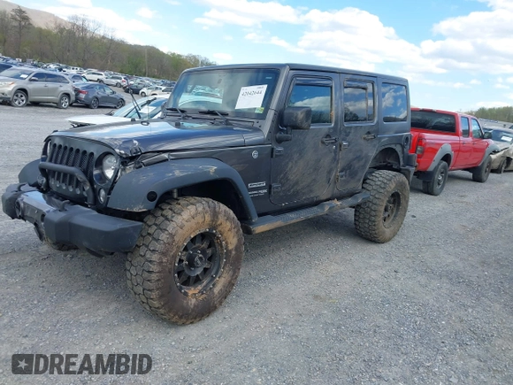 2018 Jeep Wrangler Unlimited Sport S z VIN 1C4HJWDG2JL930461, wystawiony jako IAAI lot #42042644 z przebiegiem 136 530 mil mil oraz . Historia ofert i sprzedaży dostępna na DreamBid. Obrazek 19.