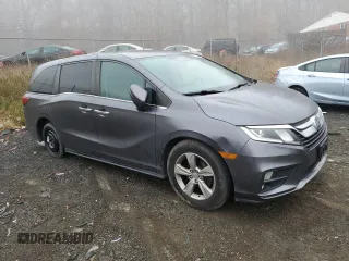 2018 Honda Odyssey EX-L with VIN 5FNRL6H77JB090625, listed as a Copart auction lot 84231104 with 92,413 mi miles and Salvage Title. Bid and sale history available at carsss.com. Image 4.