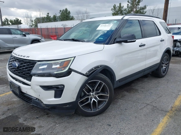 2019 Ford Explorer Sport with VIN 1FM5K8GT8KGA73895, listed as a IAAI auction lot 41546113 with 110,855 mi miles. Bid and sale history available at carsss.com. Image 2.