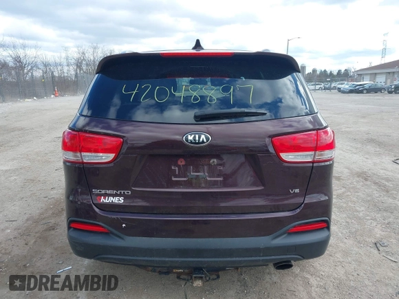 2016 Kia Sorento LX with VIN 5XYPGDA53GG037477, listed as a IAAI auction lot 42048897 with 124,482 mi miles and . Bid and sale history available at DreamBid. Image 16.