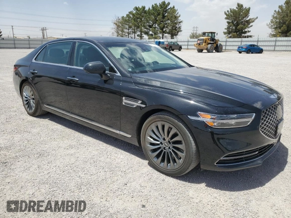 2020 Genesis G90 Ultimate with VIN KMTF54PH1LU076923, listed as a Copart auction lot 55794235 with 43,618 mi miles and Clean Title. Bid and sale history available at DreamBid. Image 4.