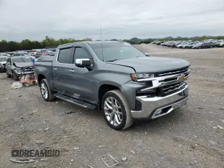2019 Chevrolet Silverado 1500 LTZ with VIN 3GCUYGED7KG146635, listed as a Copart auction lot 52259085 with 91,830 mi miles and Salvage Title. Bid and sale history available at DreamBid. Image 4.