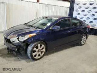 2012 Hyundai Elantra Limited with VIN 5NPDH4AE5CH087140, listed as a Copart auction lot 84626734 with 248,421 mi miles and Salvage Title. Bid and sale history available at carsss.com. Image 1.