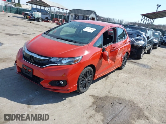 2018 Honda Fit Sport with VIN 3HGGK5H68JM717180, listed as a IAAI auction lot 41751424 with 35,011 mi miles. Bid and sale history available at carsss.com. Image 2.