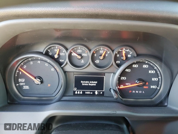 2024 Chevrolet Silverado 1500 Custom Trail Boss with VIN 3GCUDCED4RG140550, listed as a Copart auction lot 81046584 with 5,425 mi miles and Salvage Title. Bid and sale history available at carsss.com. Image 9.