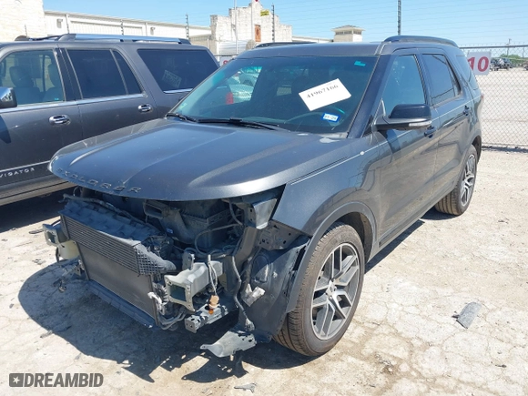 2017 Ford Explorer Sport with VIN 1FM5K8GT4HGB81102, listed as a IAAI auction lot 41967166 with 129,459 mi miles. Bid and sale history available at carsss.com. Image 18.