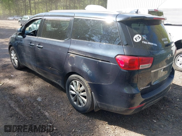 2017 Kia Sedona SX with VIN KNDMC5C11H6265352, listed as a IAAI auction lot 42080509 with 92,879 mi miles. Bid and sale history available at carsss.com. Image 3.