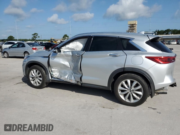 2019 Infiniti QX50 Luxe with VIN 3PCAJ5M19KF123138, listed as a Copart auction lot 61367315 with 117,826 mi miles and Salvage title. Bid and sale history available at DreamBid. Image 2.