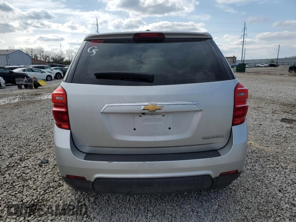 2016 Chevrolet Equinox LS with VIN 2GNALBEK3G1187127, listed as a Copart auction lot 52237385 with 132,992 mi miles and Salvage Title. Bid and sale history available at carsss.com. Image 6.