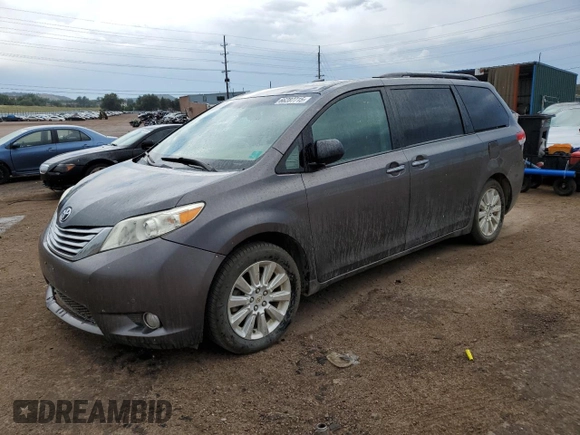 2012 Toyota Sienna XLE with VIN 5TDDK3DC6CS042627, listed as a Copart auction lot 66287715 with 161,548 mi miles and Clean title. Bid and sale history available at DreamBid. Image 1.