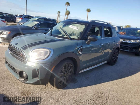 2021 MINI Countryman Cooper S with VIN WMZ53BR03M3N21746, listed as a Copart auction lot 74237774 with 0 mi miles and Non Repairable. Bid and sale history available at carsss.com. Image 1.