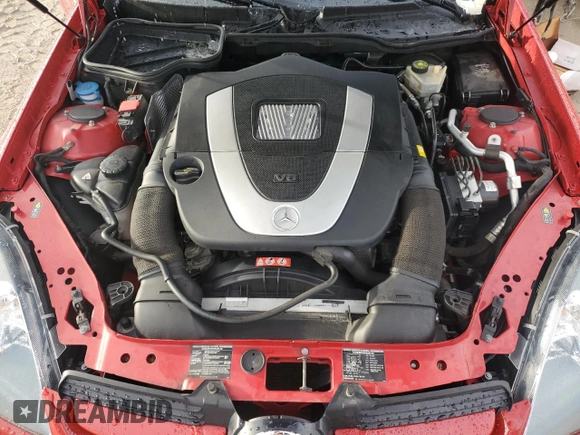 2007 Mercedes-Benz SLK-Class 3.0L with VIN WDBWK54F87F146734, listed as a Copart auction lot 73924854 with 0 mi miles and Non Repairable. Bid and sale history available at carsss.com. Image 11.