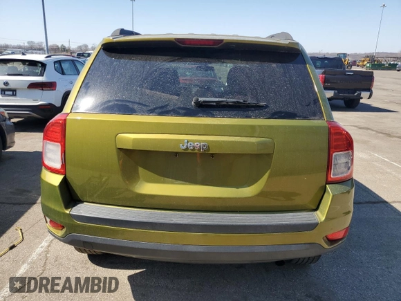 2012 Jeep Compass Sport with VIN 1C4NJCBA0CD556901, listed as a Copart auction lot 48791735 with 167,293 mi miles and Salvage Title. Bid and sale history available at carsss.com. Image 6.