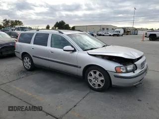 2002 Volvo V70 with VIN YV1SW58D121195061, listed as a Copart auction lot 77491824 with 141,689 mi miles and Salvage Title. Bid and sale history available at DreamBid. Image 4.