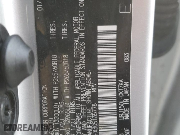 2016 Lexus GX 460 Luxury with VIN JTJJM7FX3G5135778, listed as a Copart auction lot 42229825 with 165,414 mi miles and Salvage title. Bid and sale history available at DreamBid. Image 14.