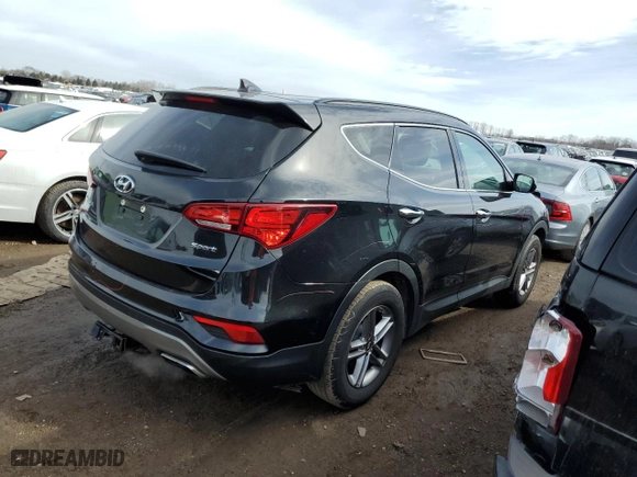 2017 Hyundai Santa Fe Sport 2.4L with VIN 5NMZU3LB9HH040535, listed as a Copart auction lot 46088265 with 106,659 mi miles and Salvage Title. Bid and sale history available at carsss.com. Image 3.