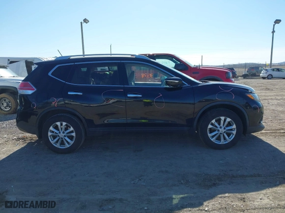 2015 Nissan Rogue SV with VIN KNMAT2MV0FP522057, listed as a IAAI auction lot 41673578 with 139,650 mi miles. Bid and sale history available at carsss.com. Image 13.