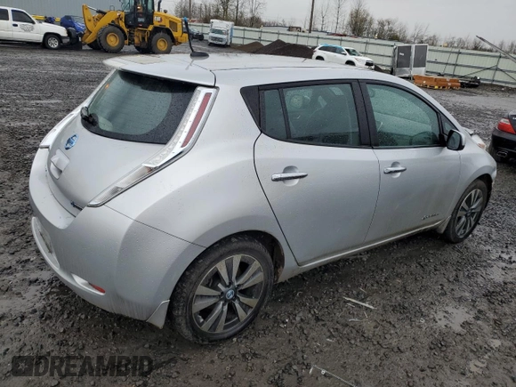 2013 Nissan LEAF S with VIN 1N4AZ0CP8DC408758, listed as a Copart auction lot 46844845 with 71,576 mi miles and Salvage Title. Bid and sale history available at carsss.com. Image 3.
