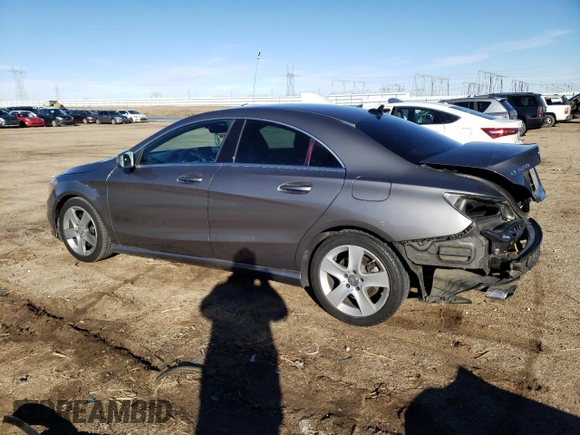 2015 Mercedes-Benz CLA 250 with VIN WDDSJ4EB3FN245562, listed as a Copart auction lot 37089454 with 104,148 mi miles and . Bid and sale history available at DreamBid. Image 2.