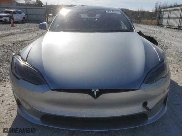 2024 Tesla Model S with VIN 5YJSA1E56RF541102, listed as a Copart auction lot 42584275 with 0 mi miles and Salvage Title. Bid and sale history available at carsss.com. Image 5.