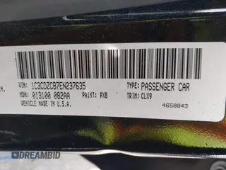 2014 Dodge Avenger SXT with VIN 1C3CDZCB7EN237635, listed as a IAAI auction lot 42521196 with 126,879 mi miles and . Bid and sale history available at DreamBid. Image 9.