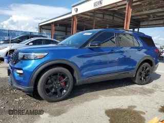 2020 Ford Explorer ST with VIN 1FM5K8GC0LGB47487, listed as a Copart auction lot 51065745 with 44,670 mi miles and Salvage Title. Bid and sale history available at carsss.com. Image 1.