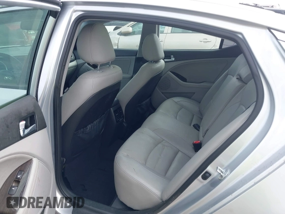 2015 Kia Optima EX with VIN 5XXGN4A7XFG471695, listed as a IAAI auction lot 41565164 with 79,625 mi miles. Bid and sale history available at carsss.com. Image 8.