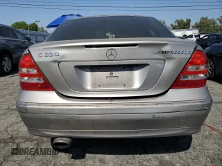 2004 Mercedes-Benz C 230 Kompressor with VIN WDBRF40JX4F549275, listed as a Copart auction lot 60458595 with Not provided miles and Salvage title. Bid and sale history available at DreamBid. Image 6.