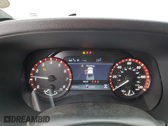 2024 Nissan Frontier Pro-4X with VIN 1N6ED1EK0RN630091, listed as a Copart auction lot 88705595 with 9,059 mi miles and Clean title. Bid and sale history available at DreamBid. Image 9.