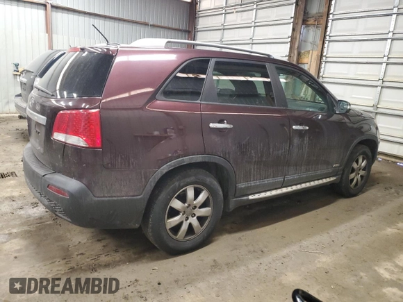 2012 Kia Sorento LX with VIN 5XYKTDA20CG297079, listed as a Copart auction lot 46606615 with 222,377 mi miles and Salvage Title. Bid and sale history available at carsss.com. Image 3.